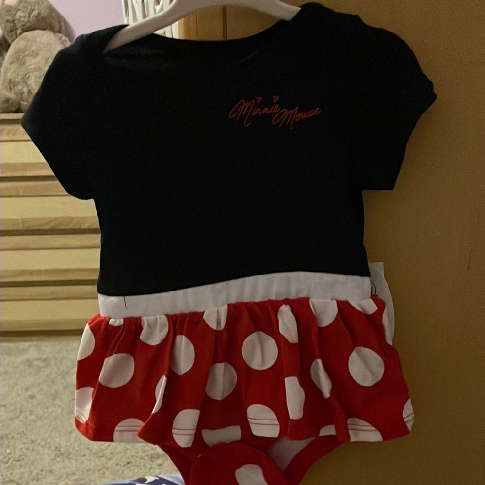 Disney Minnie Mouse Black and Red One Piece